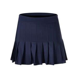 Lucky in Love‎ Long Retro Pleated Skirt Navy